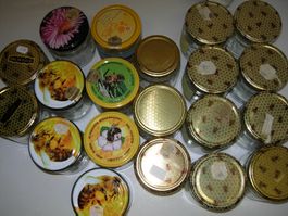 leere Honiggläser mit Deckel (Stück 20)