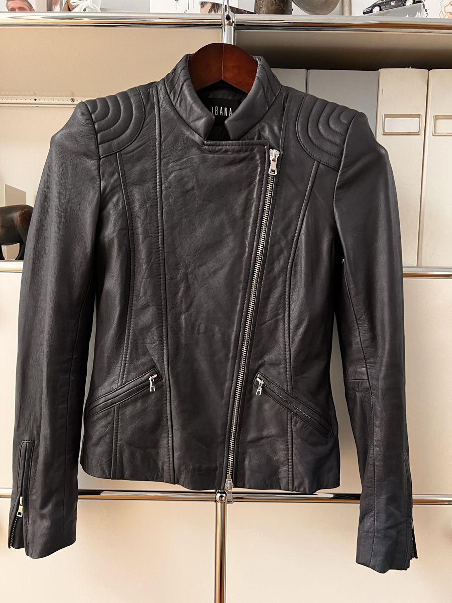 Giacche: Lederjacke IBANA blau Gr. 34 – Nuovo e nell'imballaggio originale da Bachenbülach venduto da Floydp 2