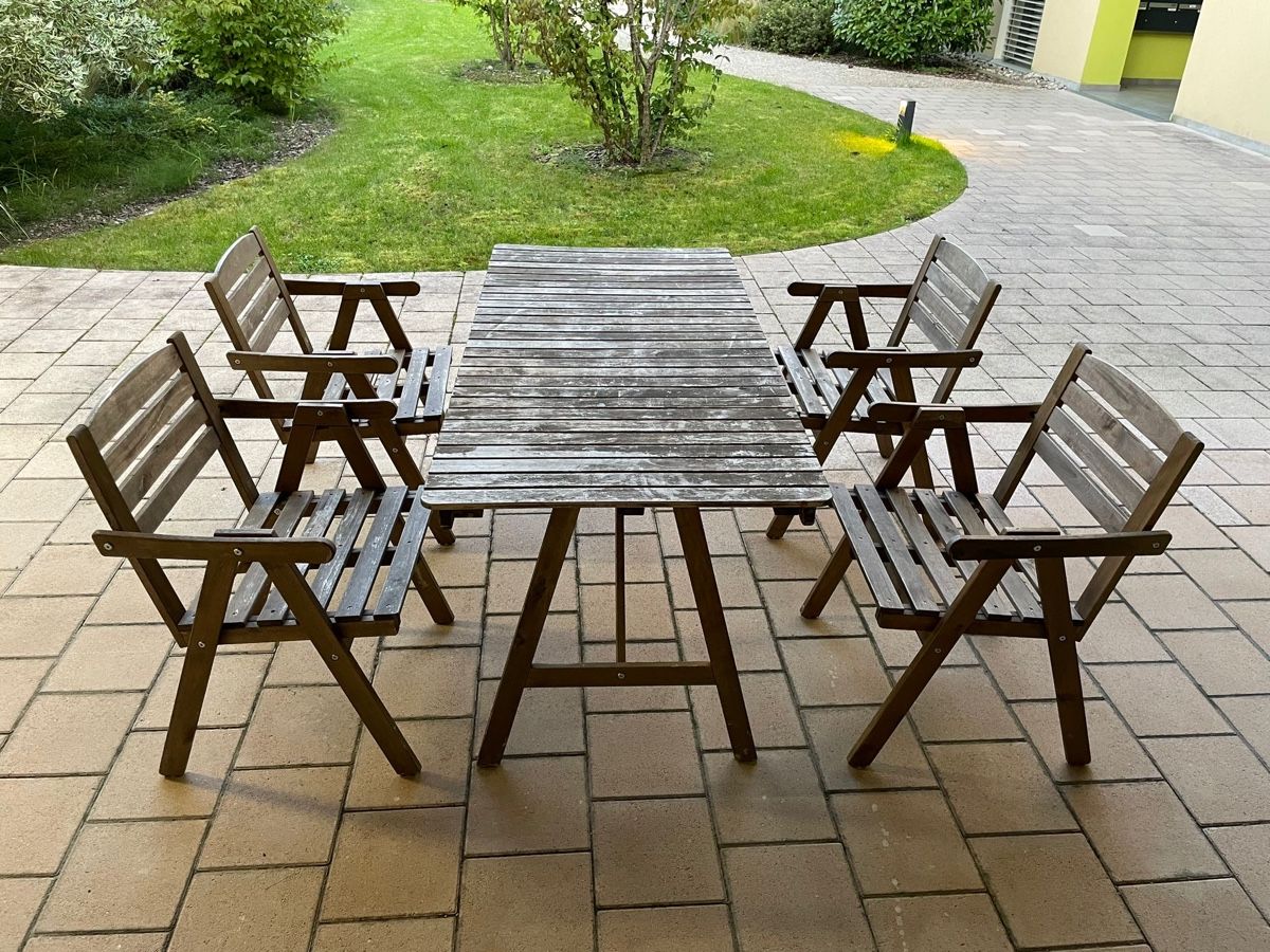 Tavoli: Gartentisch Holz 153cm x 73cm x 71cm – Usato da Sugiez venduto da jan_cns5