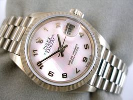 ROLEX DATEJUST 18K & PERLMUTT 79179 AUTOMATIK DAMENUHR