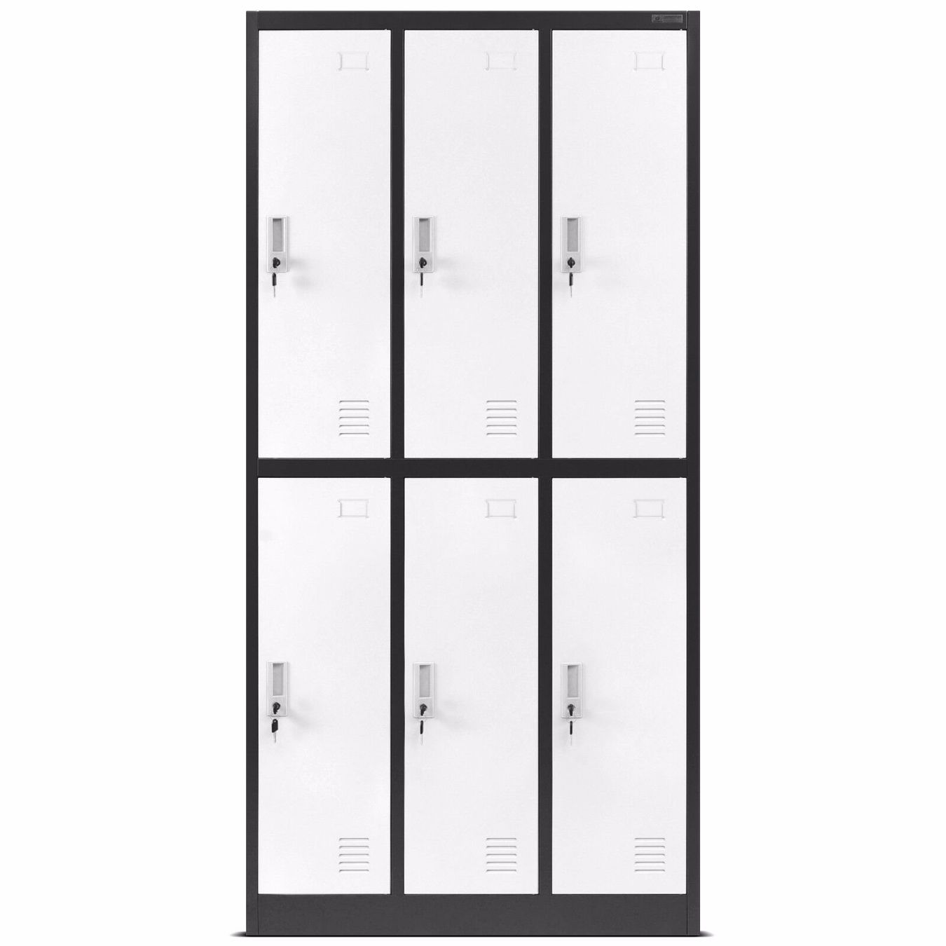 Schränke: Schliessfachschrank 6 Fächer - Anthrazit/Weiss – Neu und originalverpackt aus Wallenwil von toesstal-vertrieb 3