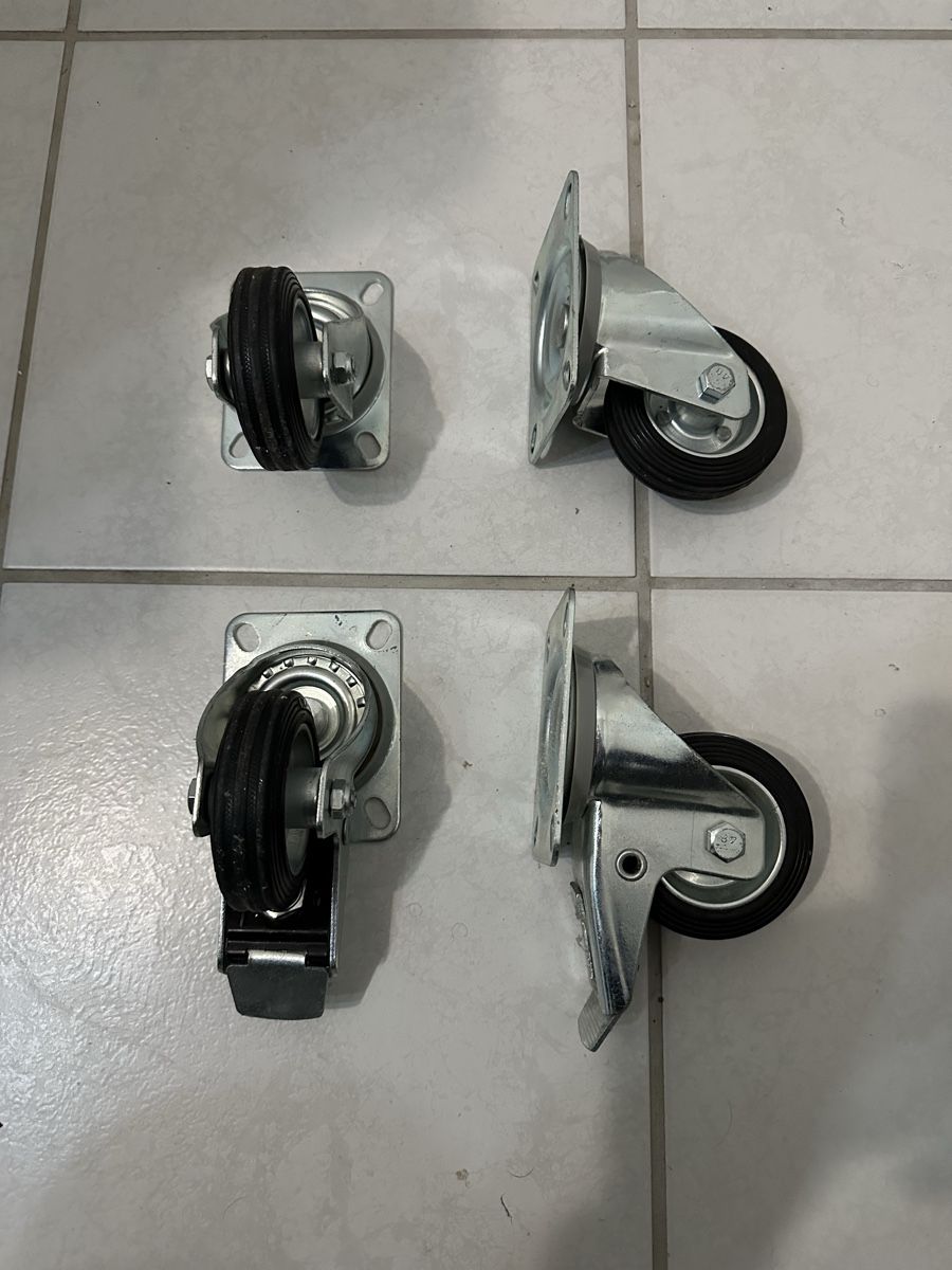 Altro per stoccaggio & trasporto: Roulettes pivotantes 80mm / 4pcs – Nuovo (secondo la descrizione) da Embrach venduto da niz_8sff 1