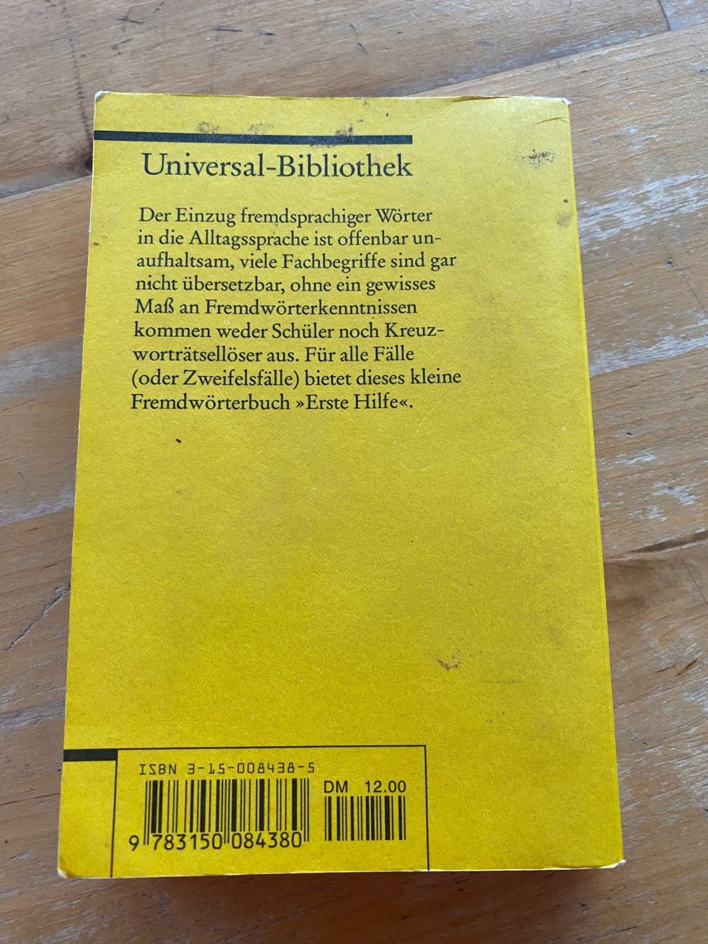 Libri: Kleines Fremdwörterbuch – Usato da Bern venduto da jbern3012 1
