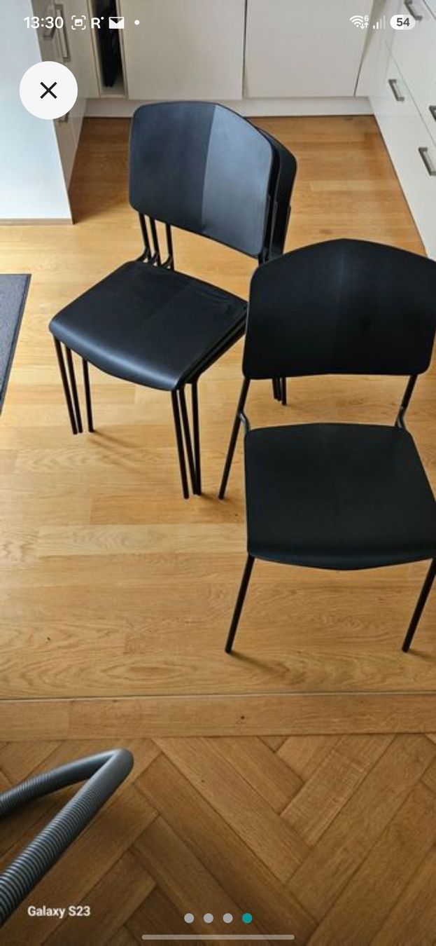 Sedie: Stühle schwarz, 4 Stück – Usato da Hofstetten BE venduto da c-moll
