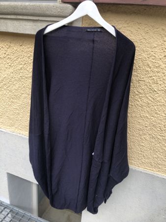 Zara, langer Cardigan, dunkelblau/navy