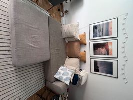 Bettsofa mit Ottomane grau guter Zustand 250cm