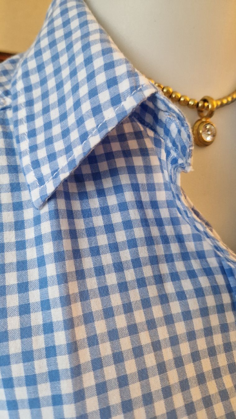 H&M Camicette: Blue Gingham H&M Shirt, Size 42, Summer Look, – Usato da Klingnau venduto da fairy.princess 3