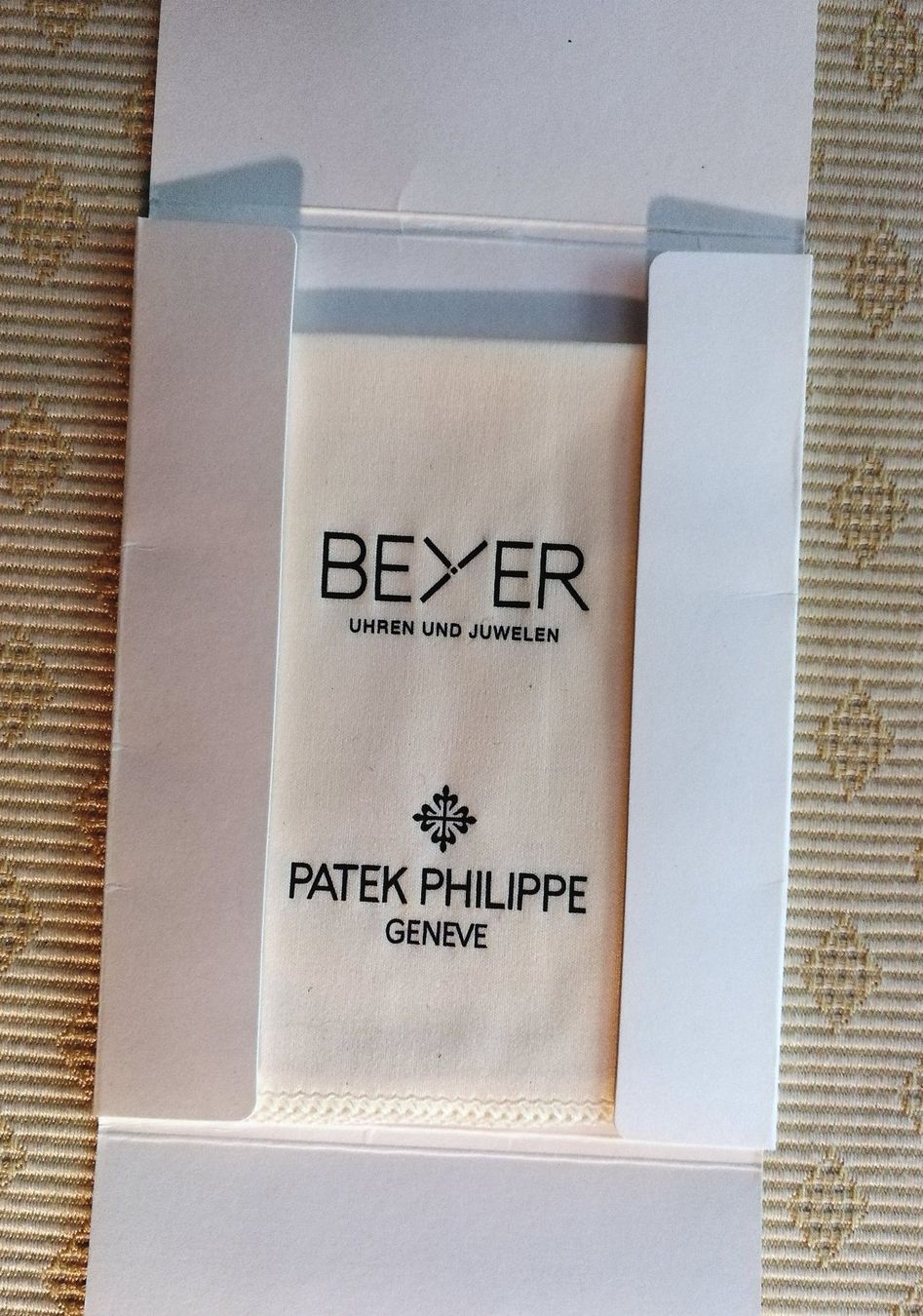 Orologi: Pflegetuch Patek Philippe – Nuovo e nell'imballaggio originale da Zürich venduto da SciTec 1