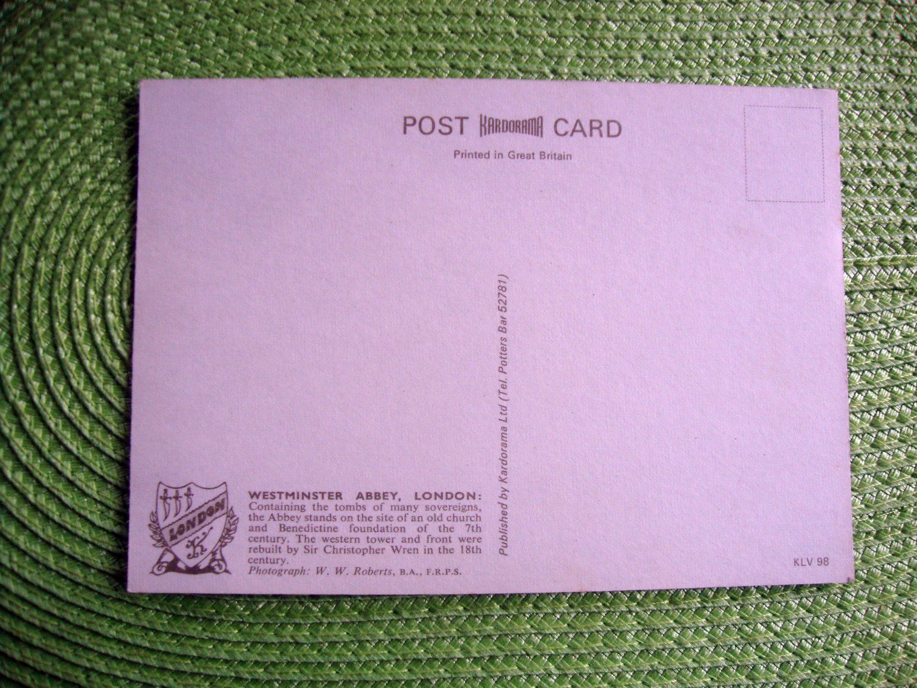Ansichtskarten: Westminster Abbey London Postkarte Ansichtskarte – Neu (gemäss Beschreibung) aus Döttingen von Kubuli1 1