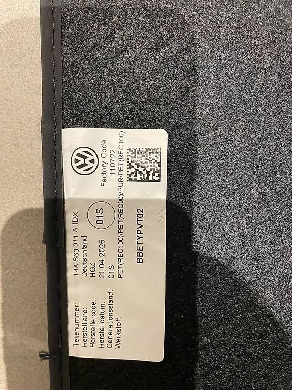 Tappeti & Tappetini: Fussmatten-Set VW ID.7 – Nuovo e nell'imballaggio originale da Winterthur venduto da judith408 1