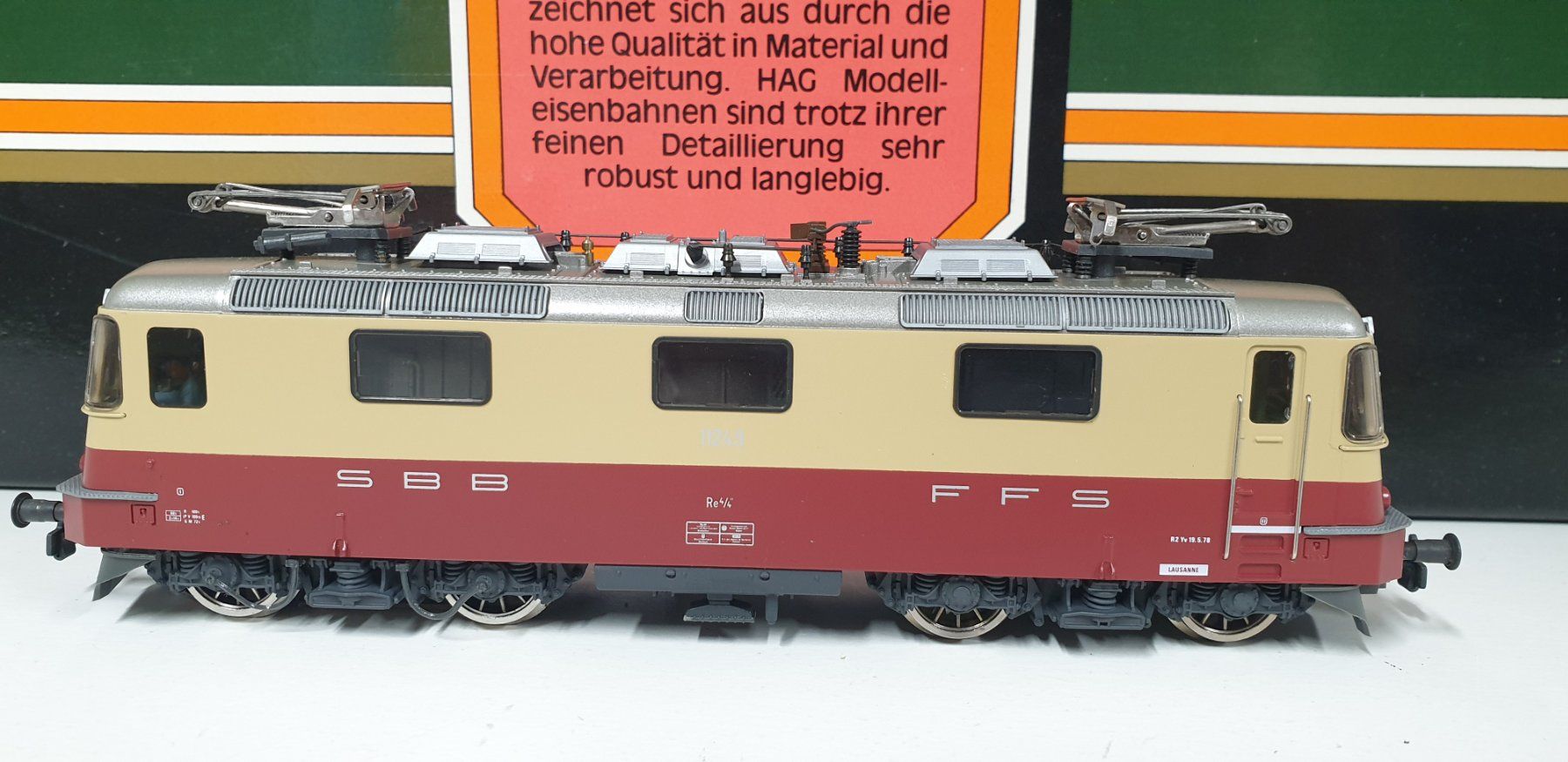 Hag Modellini di ferrovie: Hag SBB  Re4/4 TEE H0/AC Nr.216 – Nuovo (secondo la descrizione) da Geroldswil venduto da TopTrain54 1