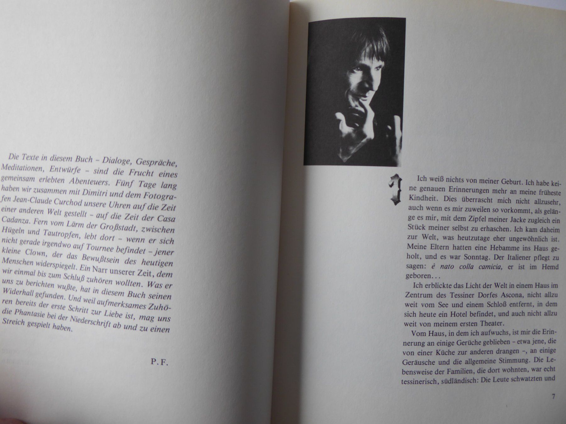 Libri: Buch Clown Dimitri, Patrick Ferla, W. Classen Verlag 1980 – Usato da Turbenthal venduto da Nautop 2
