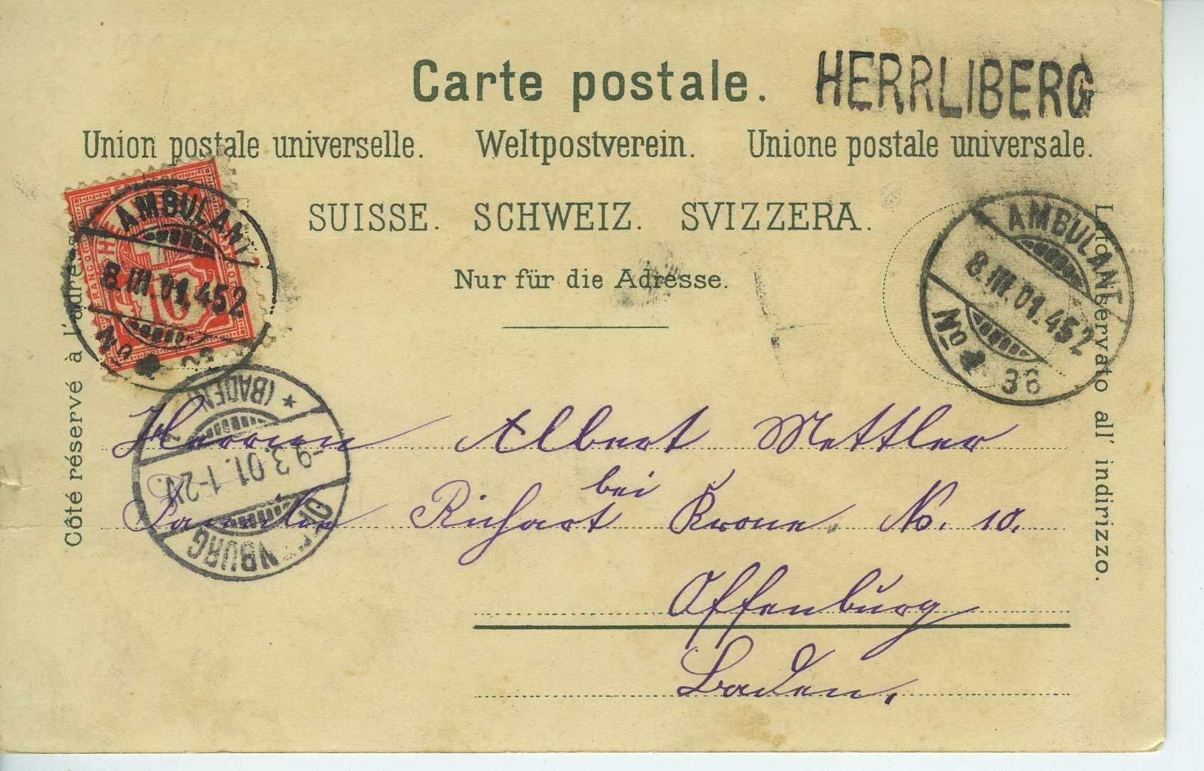 Cartes postales: Herrliberg ZH - Lithokarte – D'occasion à Schleitheim par Pmschlaate 1