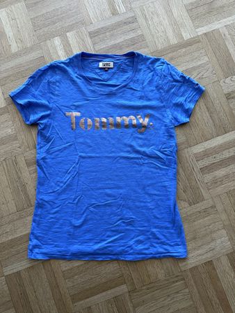 Tommy Jeans Damen T-Shirt, Grösse XS, Blau