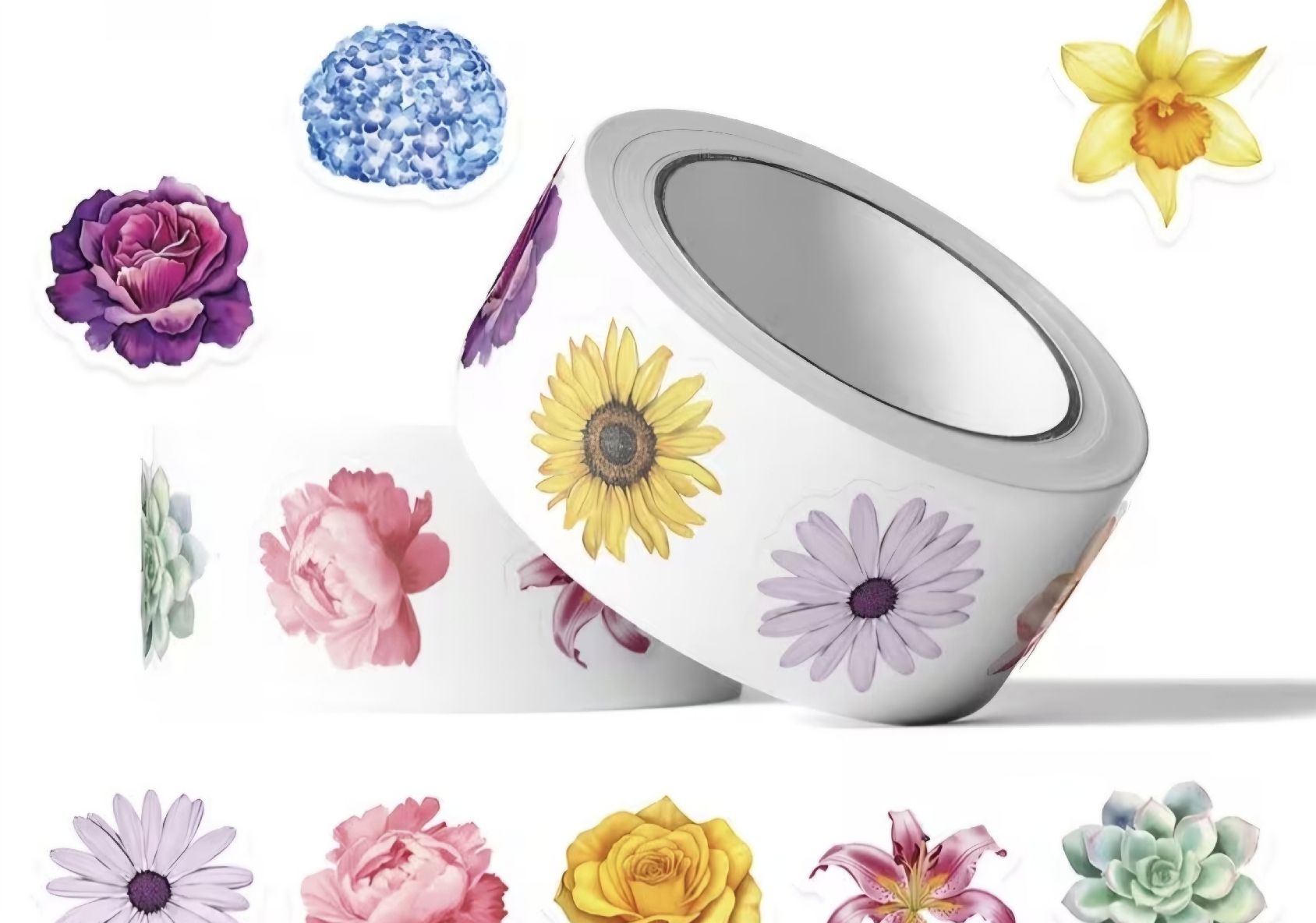 Autocollants: Blumen Sticker Rolle, Dekoration Neu – Neuf avec emballage d'origine à Aarberg par Happy058