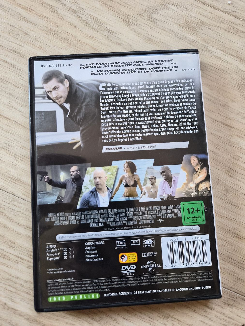 Tous les DVDs: Fast & Furious 7 DVD  – D'occasion à La Joux FR par car_ck96 2