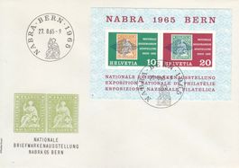NABRA 1965 Bern Sonderstempel Nationale Ausstellung