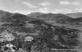 Monte San Salvatore TI panorama Monte Rosa foto 1944