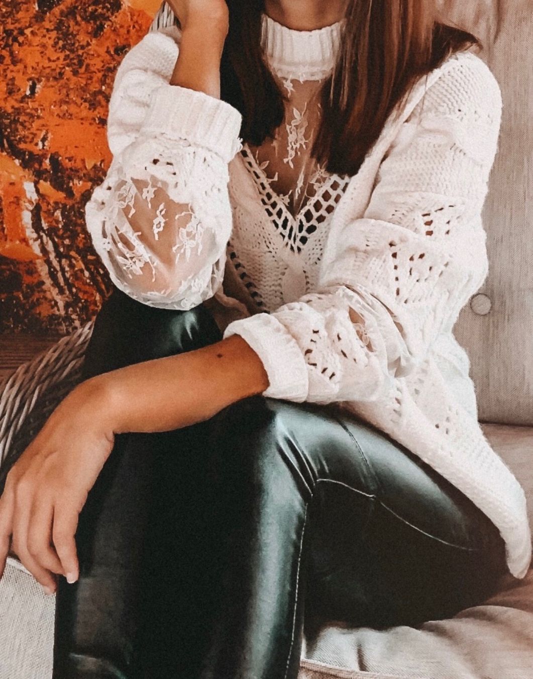 Pullover & Sweatshirts: Strickpullover One Size, Farbe beige – Neu (gemäss Beschreibung) aus Triesen von atos87