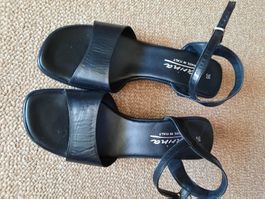 Ledersandalen neu, D, Gr. 36, schwarz