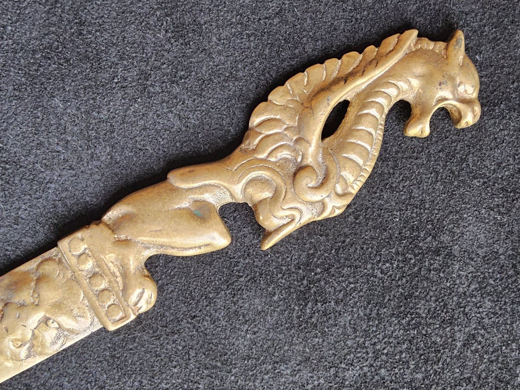 Sonstiger Bürobedarf: Antiker Messing Brieföffner Letter opener China – Gebraucht aus Zürich von sanwit 6