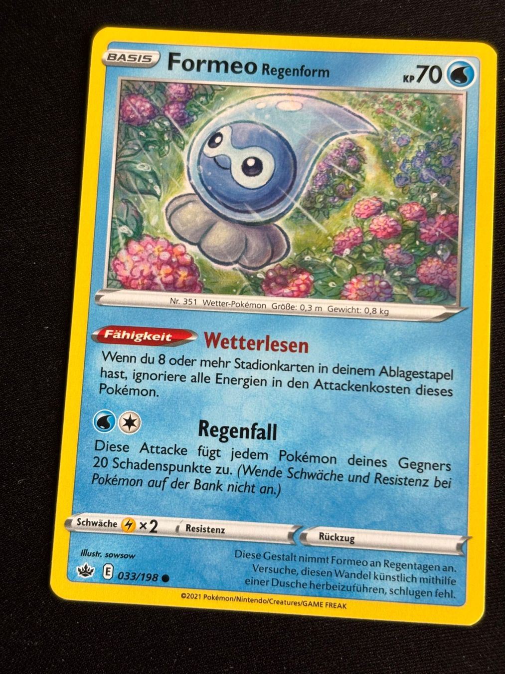 Pokémon Carte collezionabili: Pokemon Formeo - Chilling-Reign 33/198 - Deutsch – Usato da Bern venduto da Big_GS