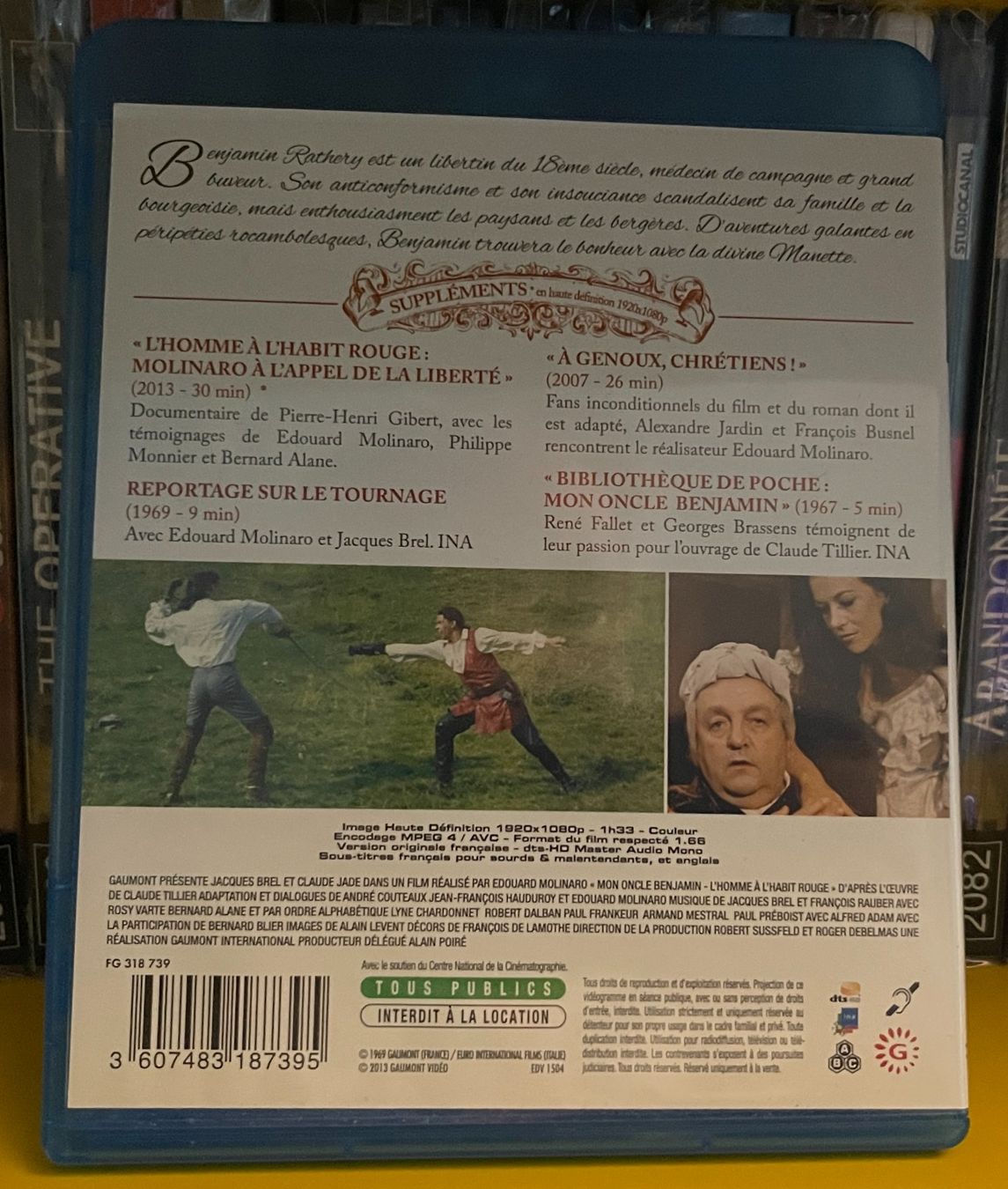 Tous les DVDs: Mon oncle Benjamin (1969) - Blu-ray – D'occasion à Semsales par __Florian__ 2