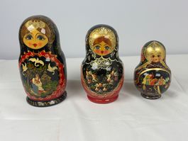 3 Matroschka Puppen handbemalt