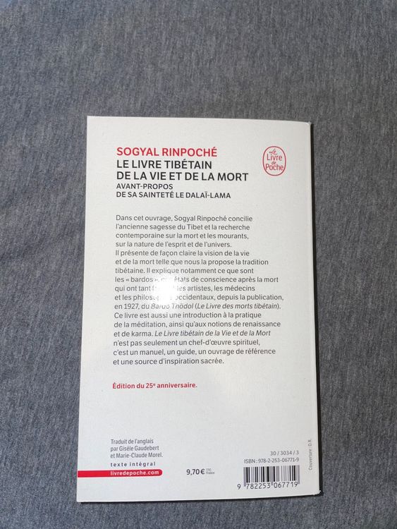 Livre LE WIXRE TIBETAIN DE LA VIE ET DE LA MORT Kaufen auf Ricardo