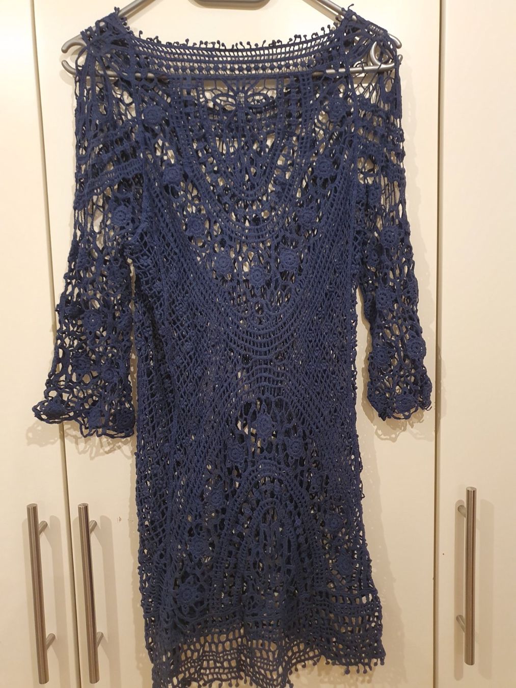 Vestiti: Strandkleid Gr. S / M Häkelmuster blau – Nuovo (secondo la descrizione) da Heinrichswil venduto da sabi2809 4