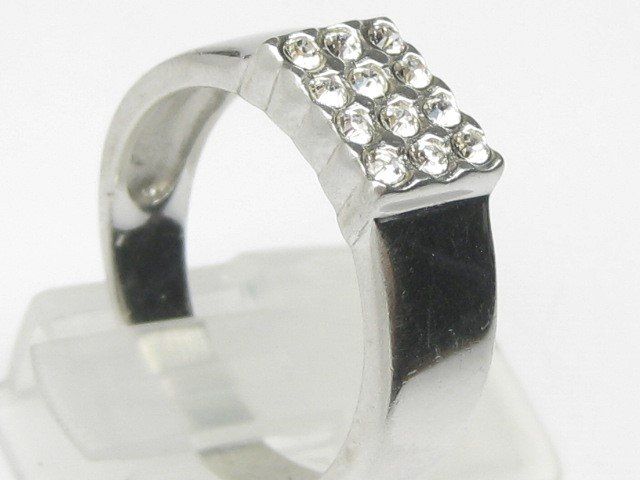 Anelli: Ring Silber 925 weisse Schmucksteine Gr. 58 – Usato da Ermatingen venduto da Decovin 1