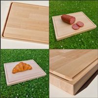 Buchen Schneidebrett - Perfekt für Fleisch, Wurst & Brot🐤🐄