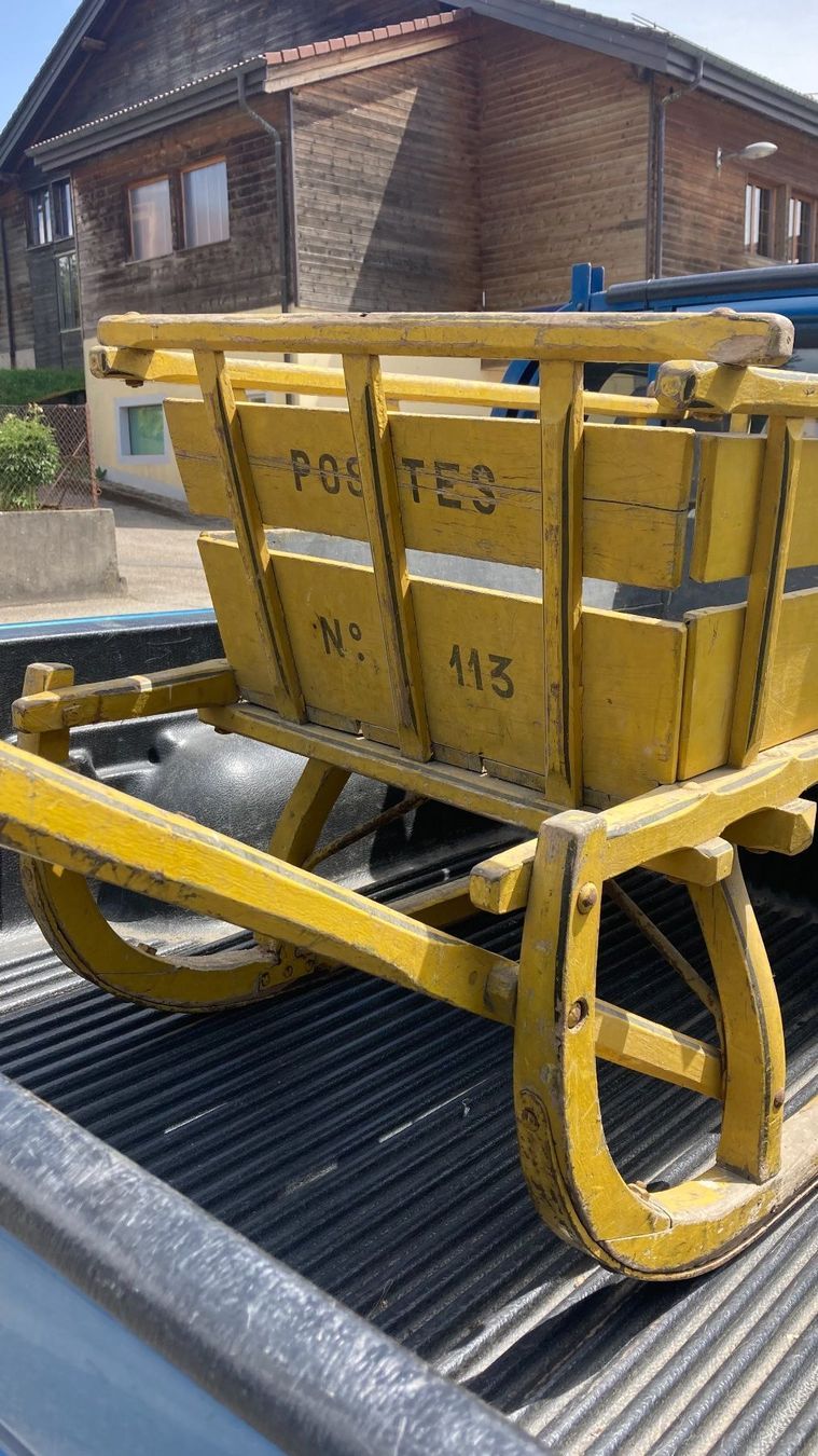 Slitta: Gryon  Poste luge Schlitten Roddelschlitten Post PTT – Usato da St-Cierges venduto da LeRegain 2
