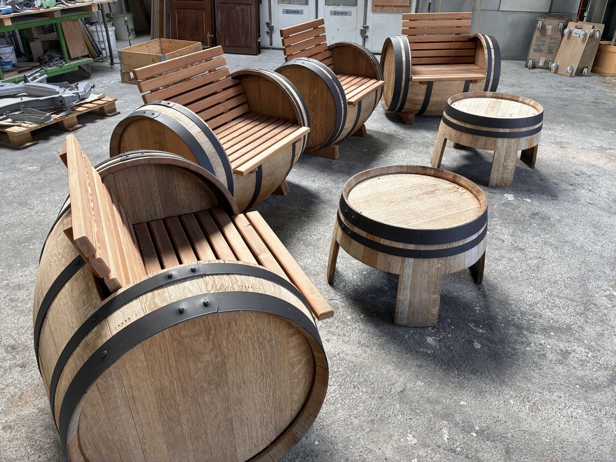 Sonstiges: Fassmöbel aus Winfass, 6 teiliges Set – Gebraucht aus Heiligkreuz (Mels) von chrusli01 1