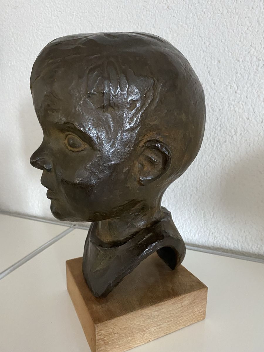 Sculture & Statue: Bronzeköpfchen eines jungen Buben, von R.Ullmann datiert 55 – Usato da Zürich venduto da eileenchen1 7