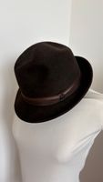 Vintage Brown Ottmar Reich Fedora Hat. Size 57. Chic!