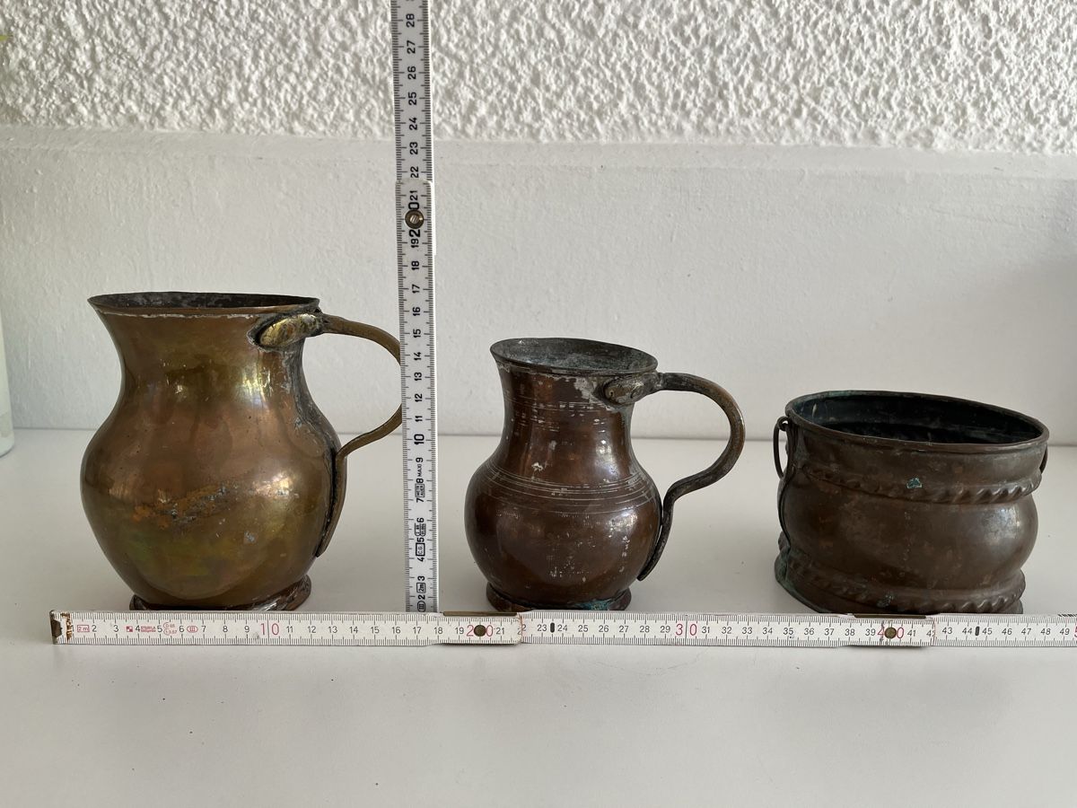 Alle Dekorationen: 2 Kupfer Krüge / 1 Kupfer Töpfchen – Gebraucht aus Wetzikon ZH von seli03 6
