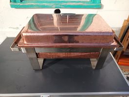 Spring Kupfer Bain Marie Warmhaltebehälter Rechaud