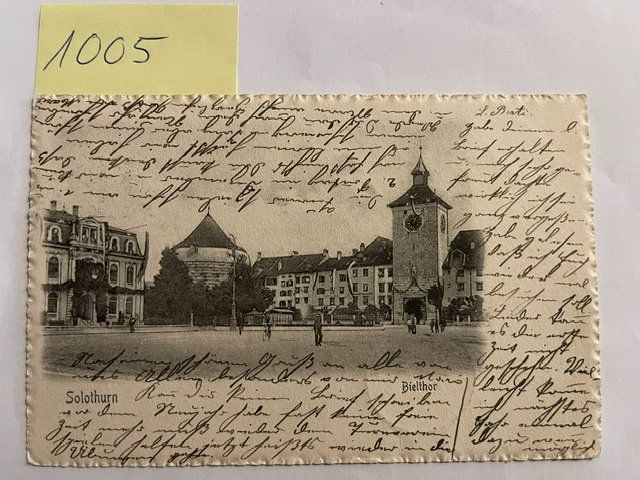 Cartes postales: alte Ansichtskarte Solothurn Bielthor, 1903 – D'occasion à Niederwil AG par dahu75