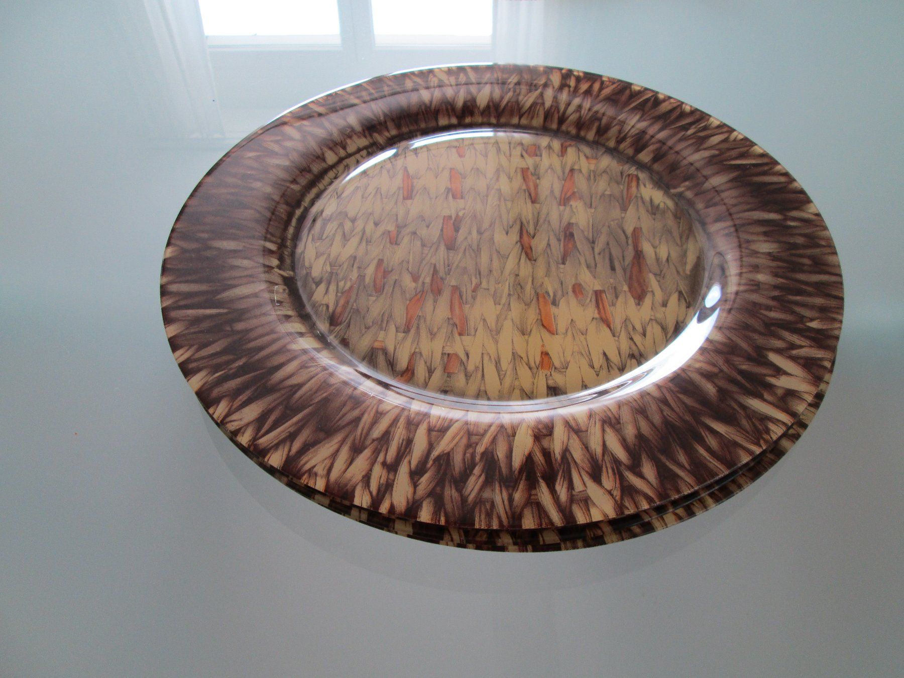 Teller: 4 Glasteller gross D-31cm.,4Stk.Platzset – Gebraucht aus Movelier von ddomenika 3