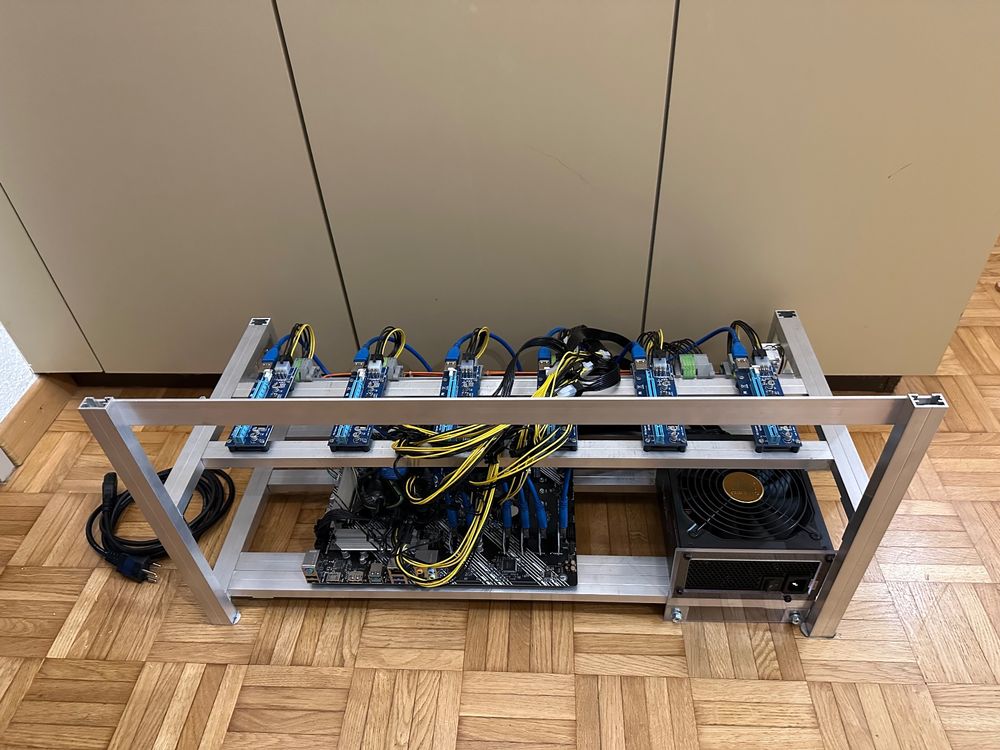 Mining Rig professionell aufgebaut für 6 GPU (Gebraucht) in Winterthur ...