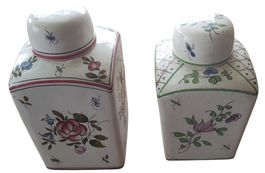 Teedose Keramik antik 19. Jh. - Paar