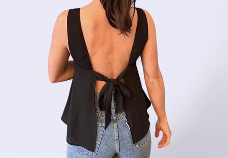 schwarzes Sommer offener Rücken Ginatricot Zara H&M cos 