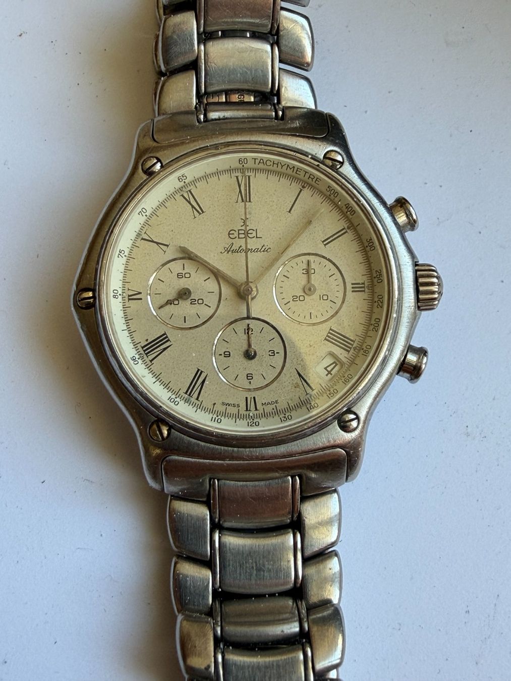 Ebel Montres: Ebel Automatic Chronograph – Défectueux à Worblaufen par chronyves 1