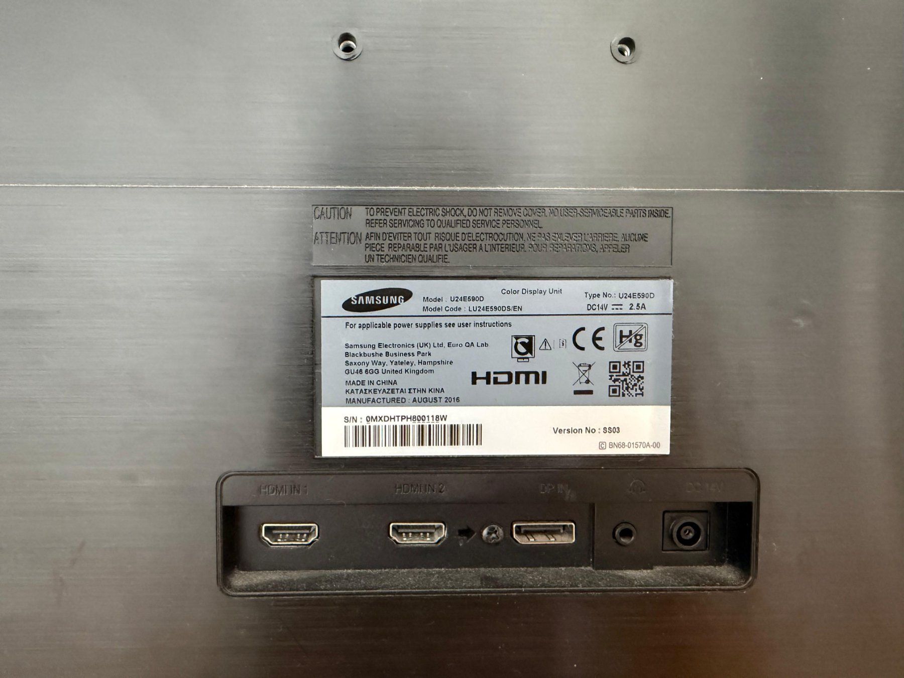 Monitor: Monitor Samsung U24E590D – Usato da Zürich venduto da cla_2sqf 4