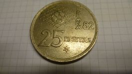 espana spanien 25 pesetas Espana wm 1982