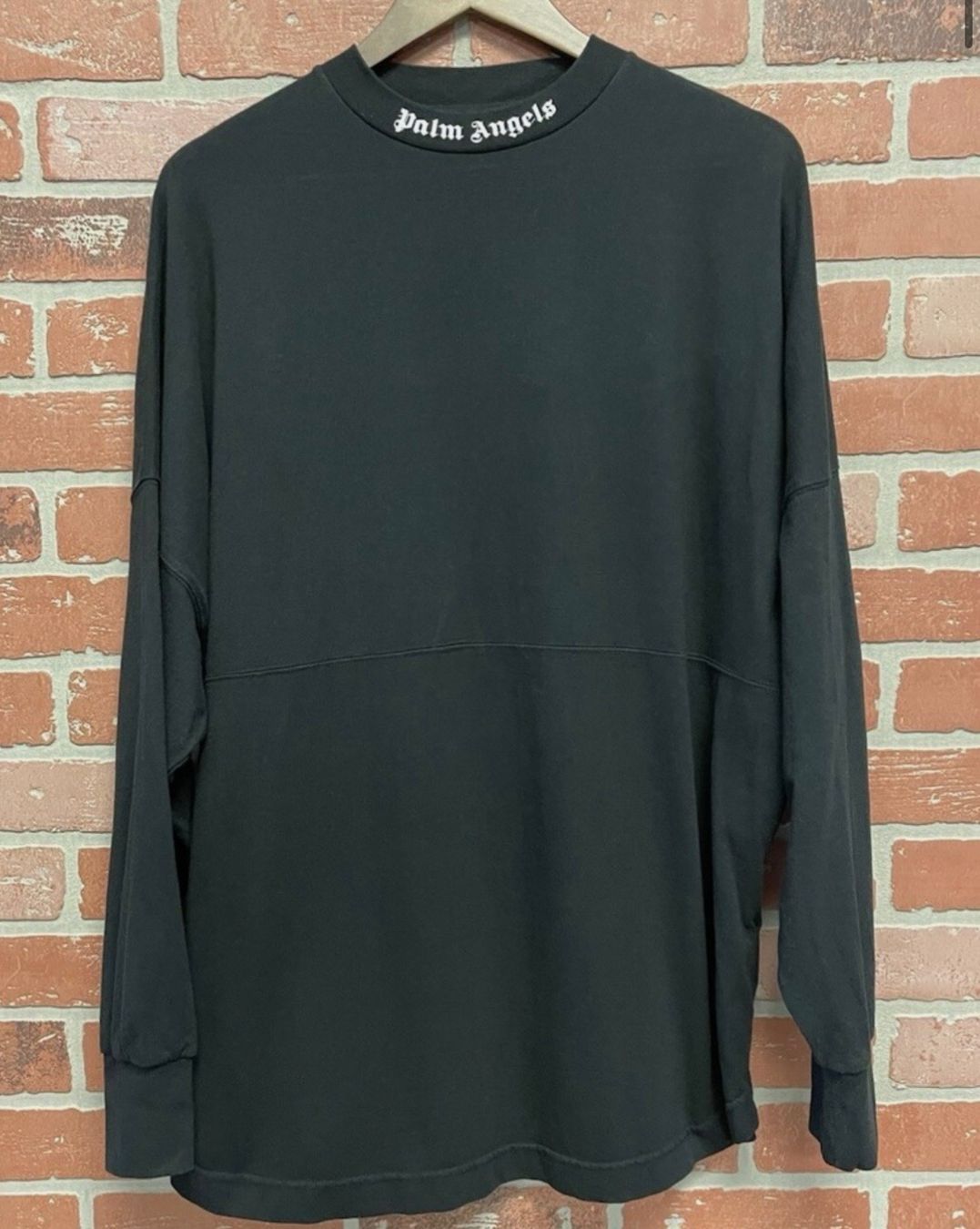 Palm Angels T-shirt: Palm Angels Langarmshirt Black Off-White TEE – Nuovo e nell'imballaggio originale da Zollikerberg venduto da Onetop 4