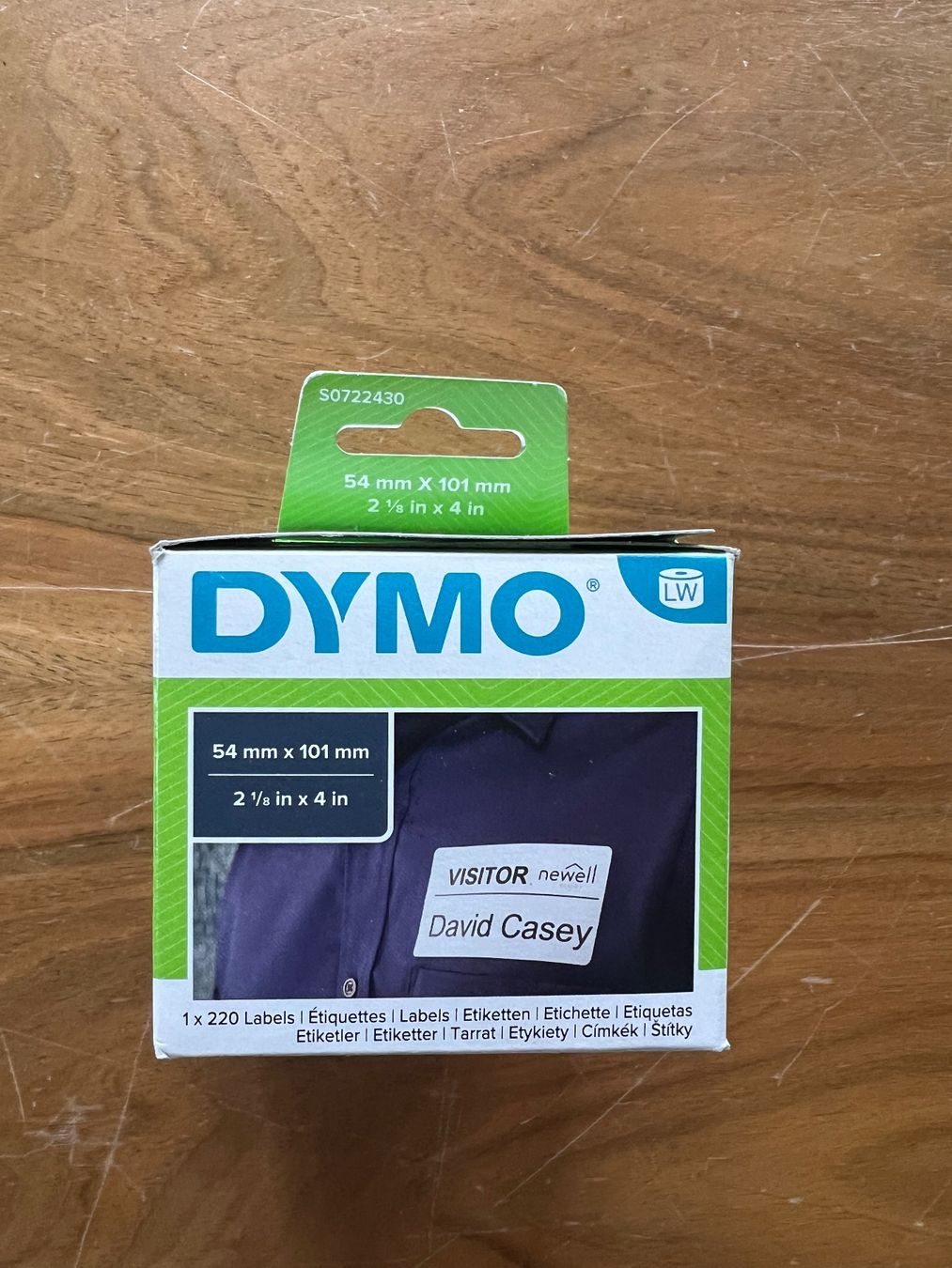 Dymo Sticker: Dymo Etikettenrolle 54 x 101mm – Nuovo e nell'imballaggio originale da Grindelwald venduto da wand_24
