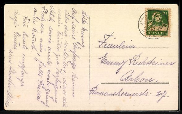 Cartoline postali: AK Rehetobel, Ortsansicht mit Kirche – Usato da Berlin venduto da bartko-reher 1