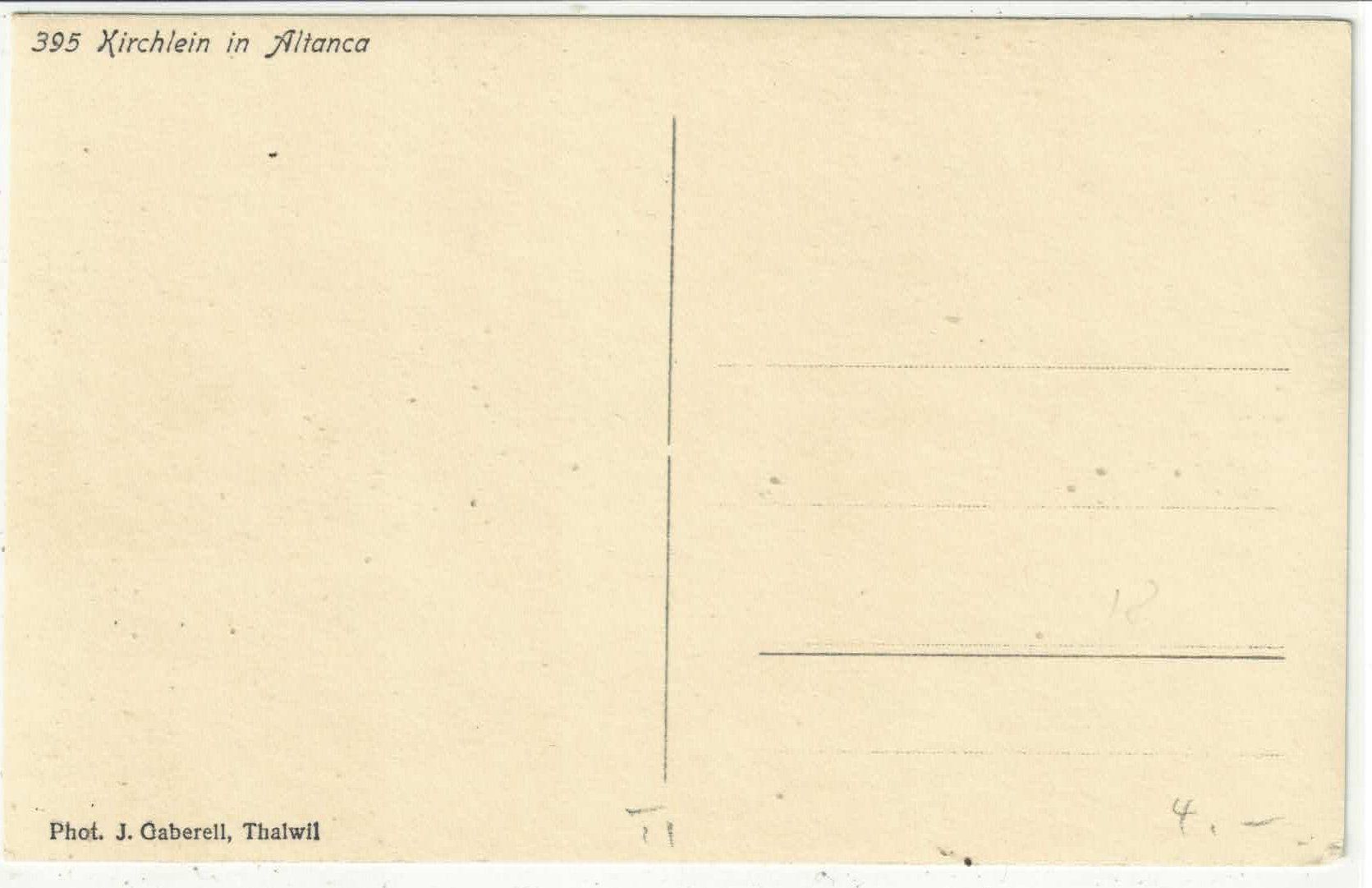Cartoline postali: Kirchlein in Altanca - animee – Usato da Ettingen venduto da Kartenplanet 1